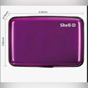 Shell D RFID blocking credit card holder wallet case protect your cards